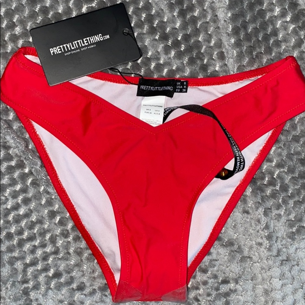 PLT Red V Front Bikini Bottoms 💥
